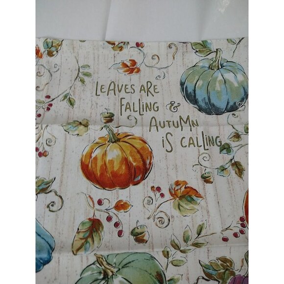Pumpkin Fall Table 4 Pack Reusable Napkins Homemade 16"X 16" - Picture 3 of 7